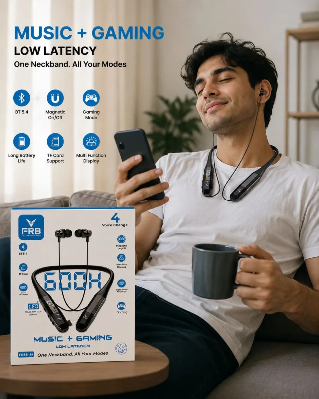 FRB Wireless Neckband Earphones 🎧